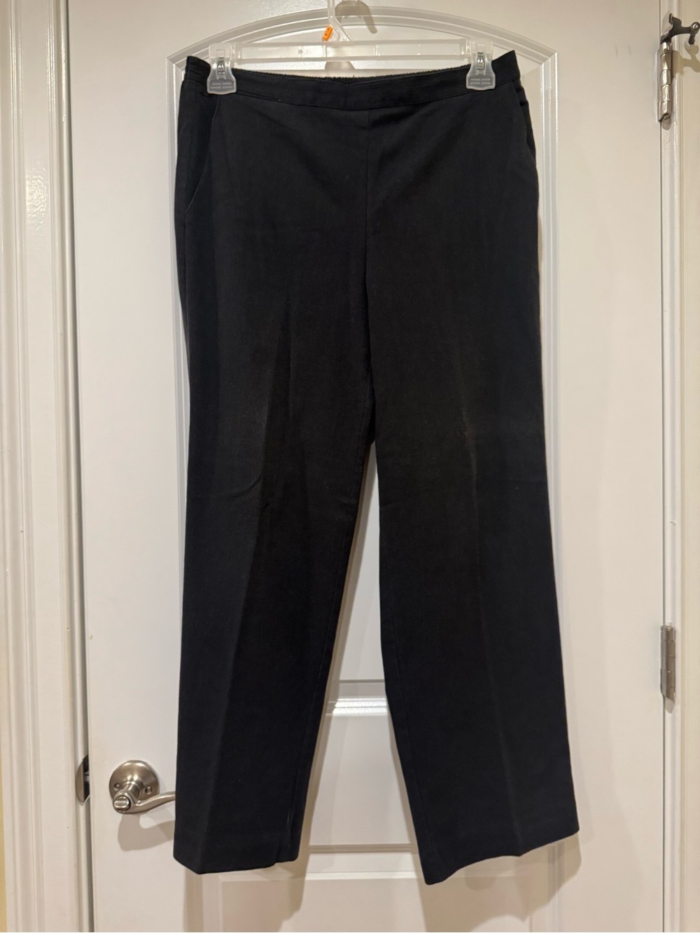Alfred Dunner Black Straight Leg Pants